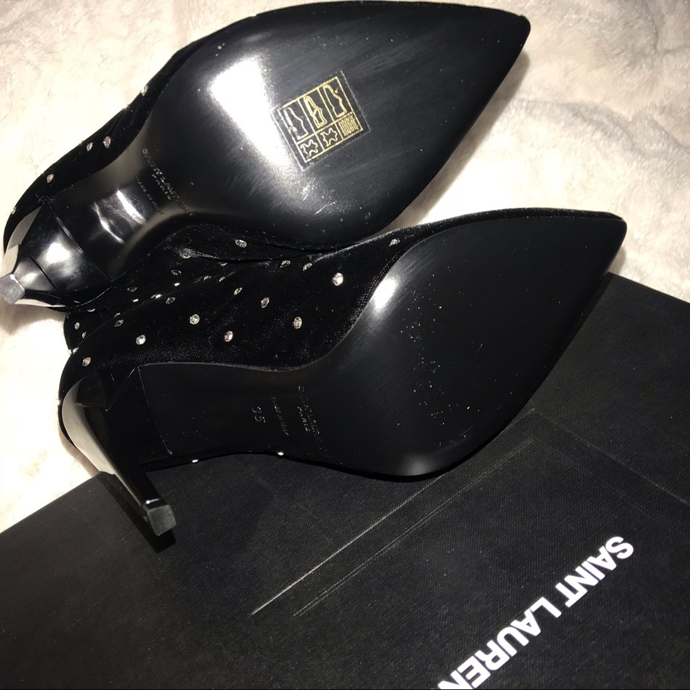 **Saint Laurent** Velluto Master Crystal Bootie - Picture 6 of 8